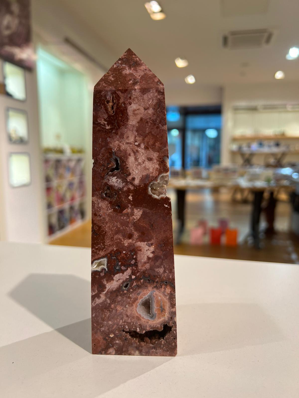 Red Jasper Tower ( 785g ) - Crystals By Astraea