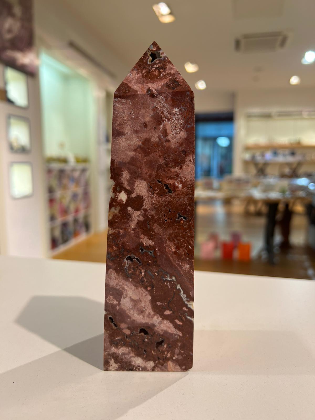 Red Jasper Tower ( 785g ) - Crystals By Astraea