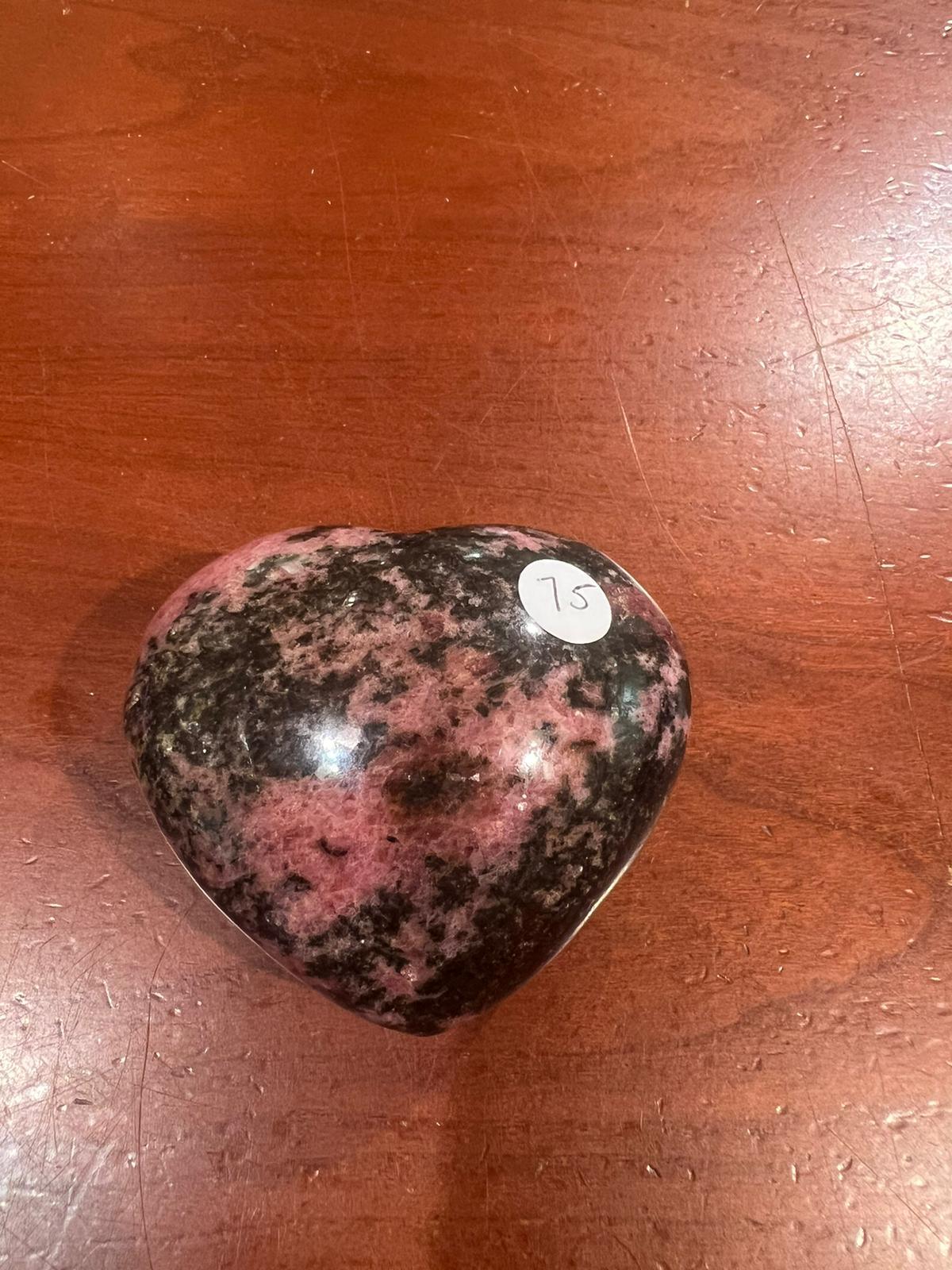 Rhodonite Heart ( 382g ) - Crystals By Astraea