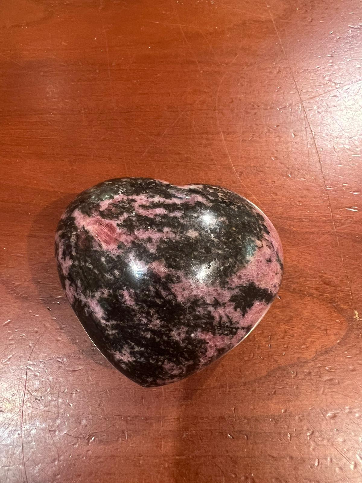 Rhodonite Heart ( 382g ) - Crystals By Astraea