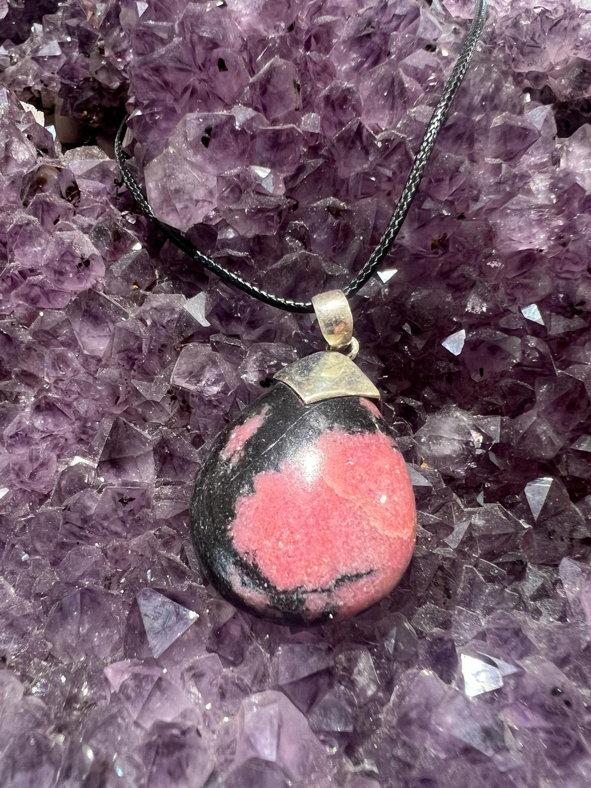 Rhodonite Pendant - Crystals By Astraea