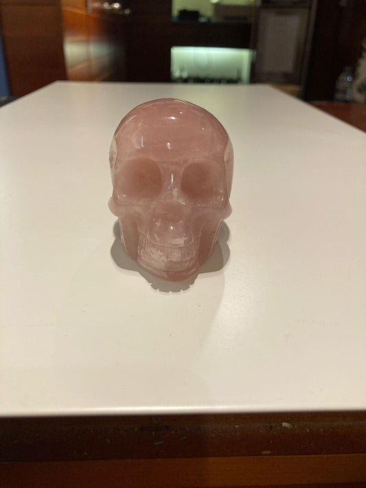 Rose Quartz Skull ( 250g ) - Crystals By Astraea