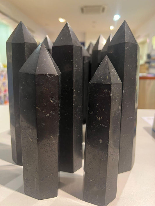 Shungite With Pyrite Towers - Crystals By Astraea