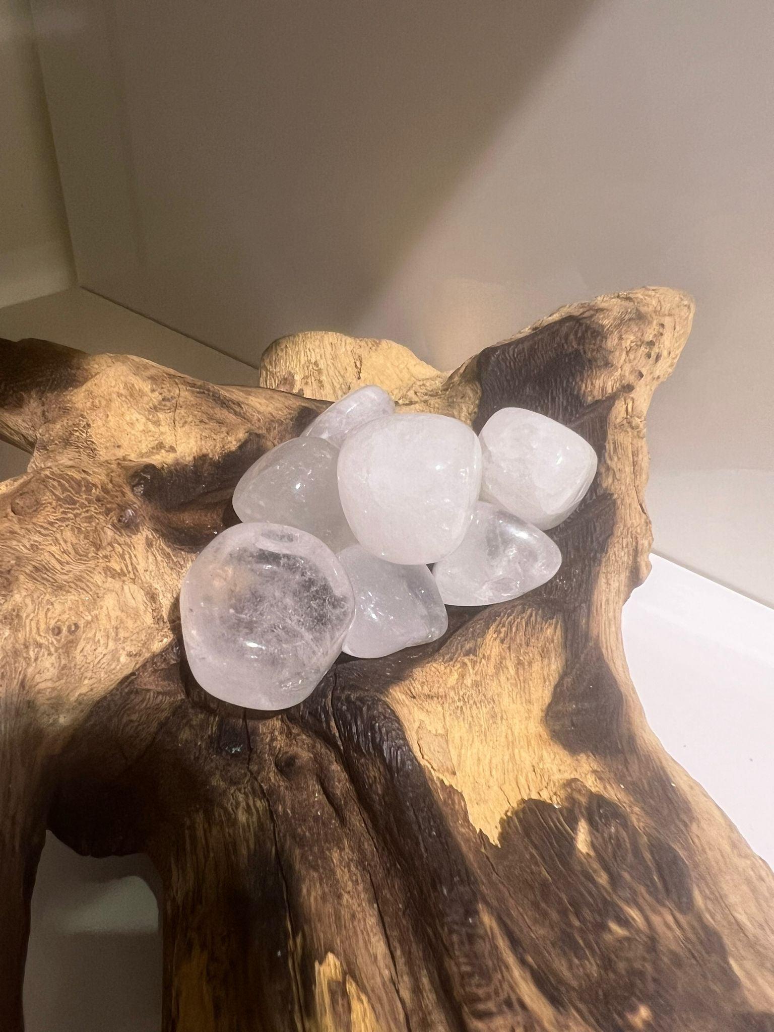 Snow Quartz 2 - Tumble Stone - Crystals By Astraea