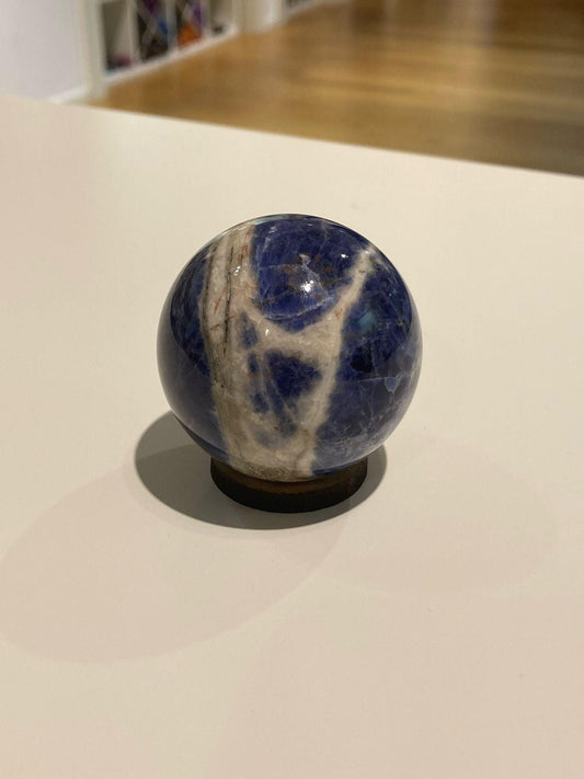 Sodalite Sphere ( 128g ) - Crystals By Astraea