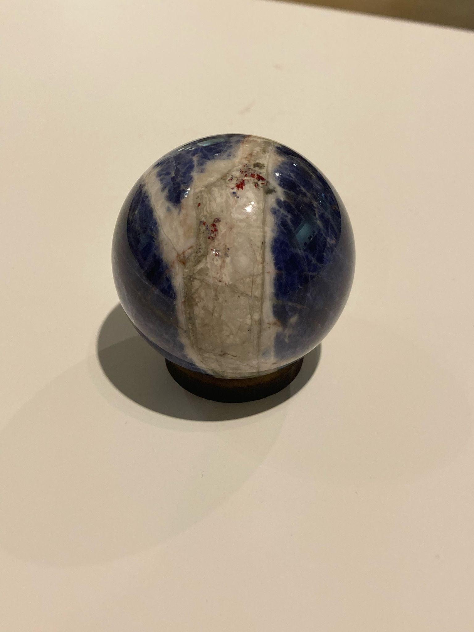 Sodalite Sphere ( 128g ) - Crystals By Astraea