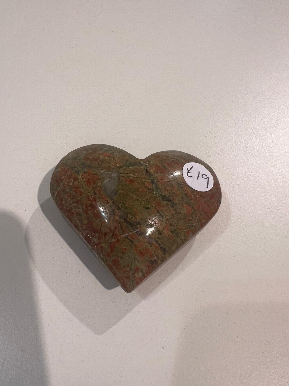 Unakite Heart ( 137g ) - Crystals By Astraea