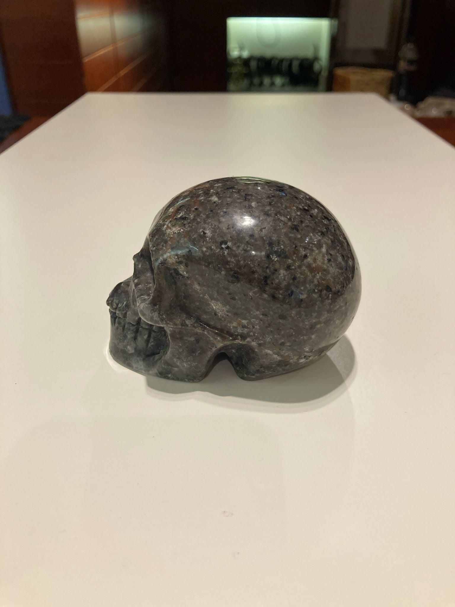 Yooperlite Skull ( 340g ) - Crystals By Astraea