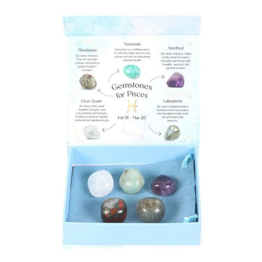 Zodiac Sign - Pisces Tumble Stone Set - Crystals By Astraea