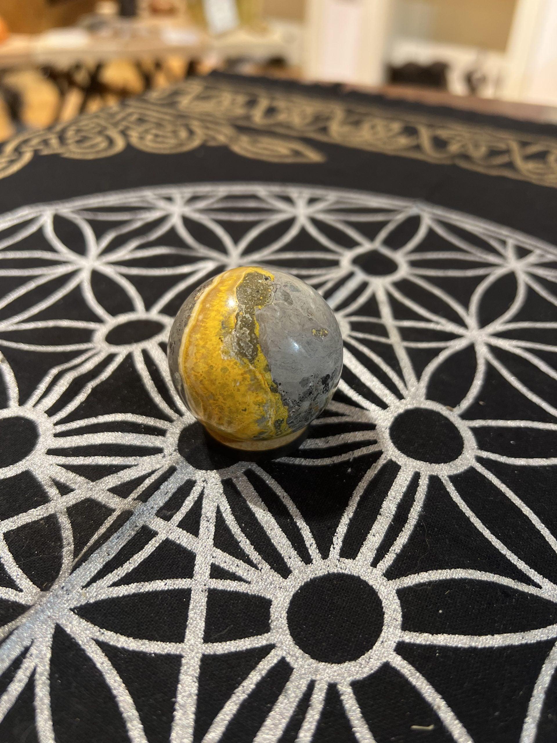 Bumble Bee Jasper Sphere (105g) - Crystals By Astraea