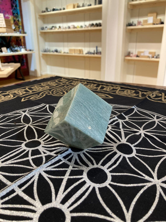 Amazonite Cube ( 290g ) - Crystals By Astraea