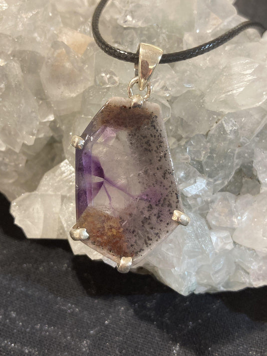 Amethyst Pendant (Silver ) - Crystals By Astraea