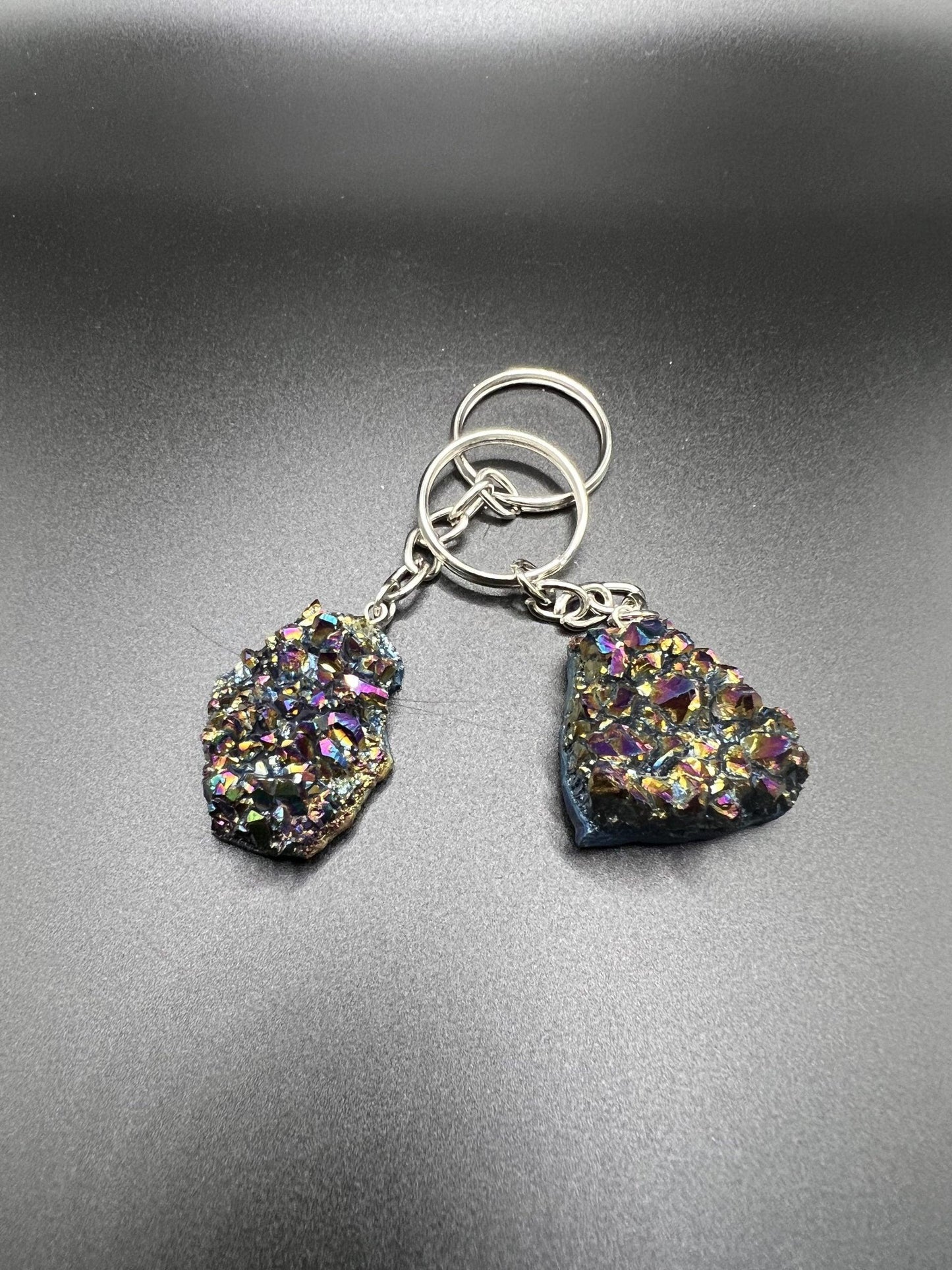 Bismuth Keyring - Crystals By Astraea