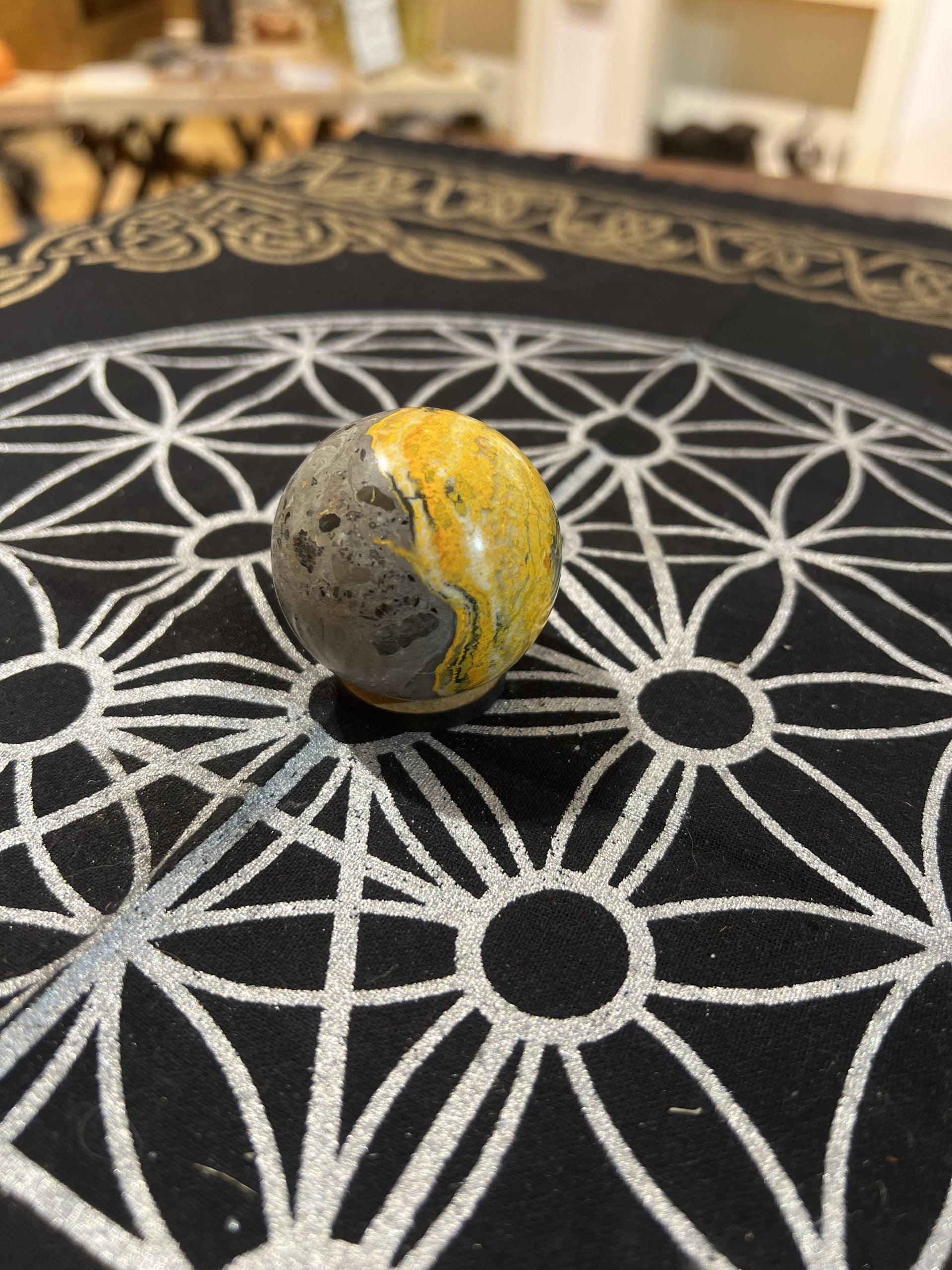 Bumble Bee Jasper Sphere (125g) - Crystals By Astraea