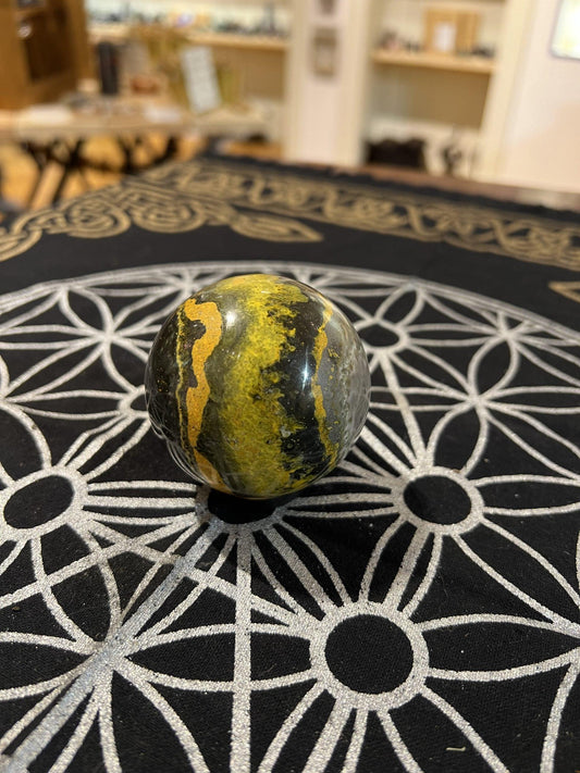 Bumble Bee Jasper Sphere (280g) - Crystals By Astraea