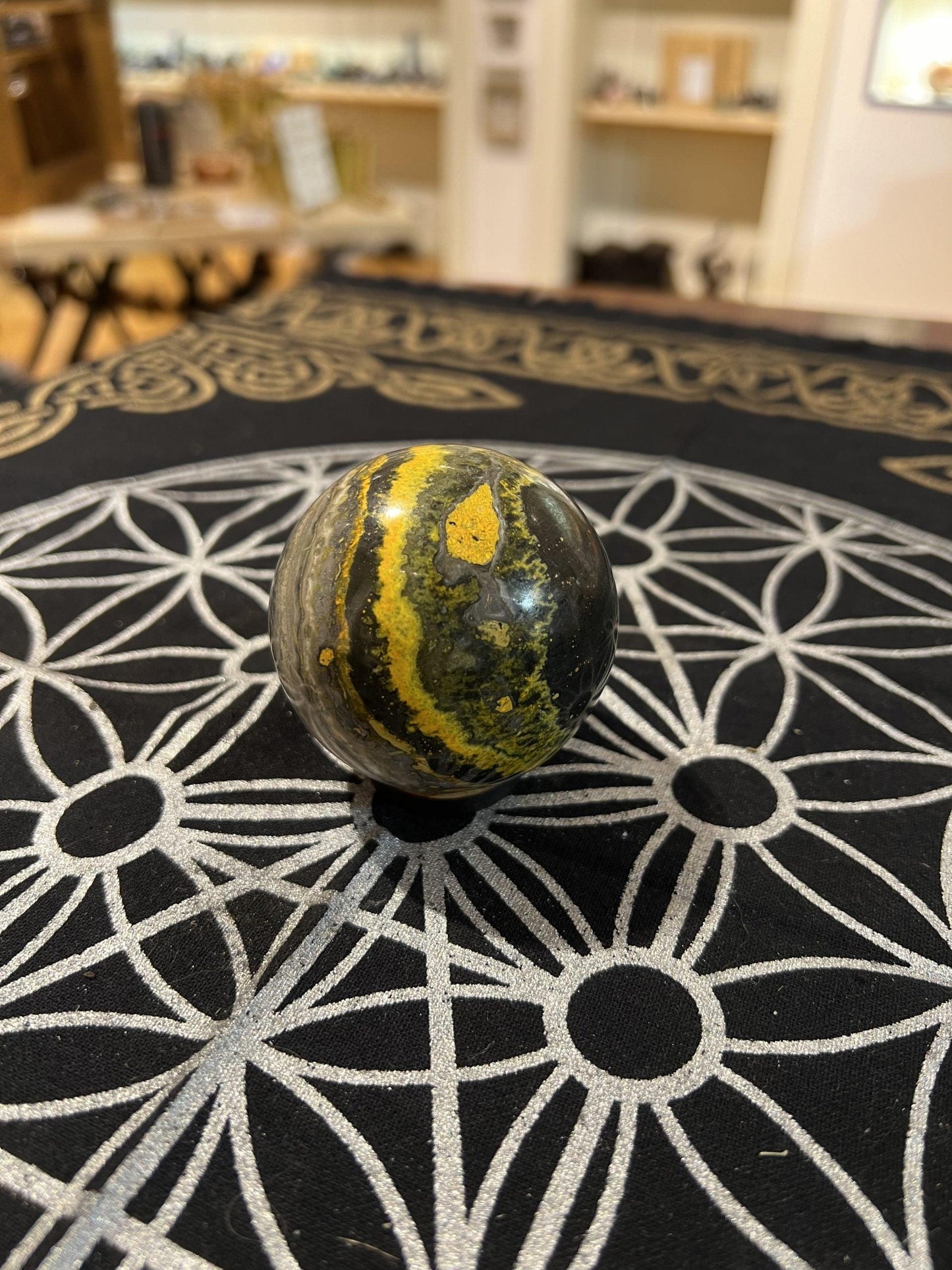 Bumble Bee Jasper Sphere (305g) - Crystals By Astraea