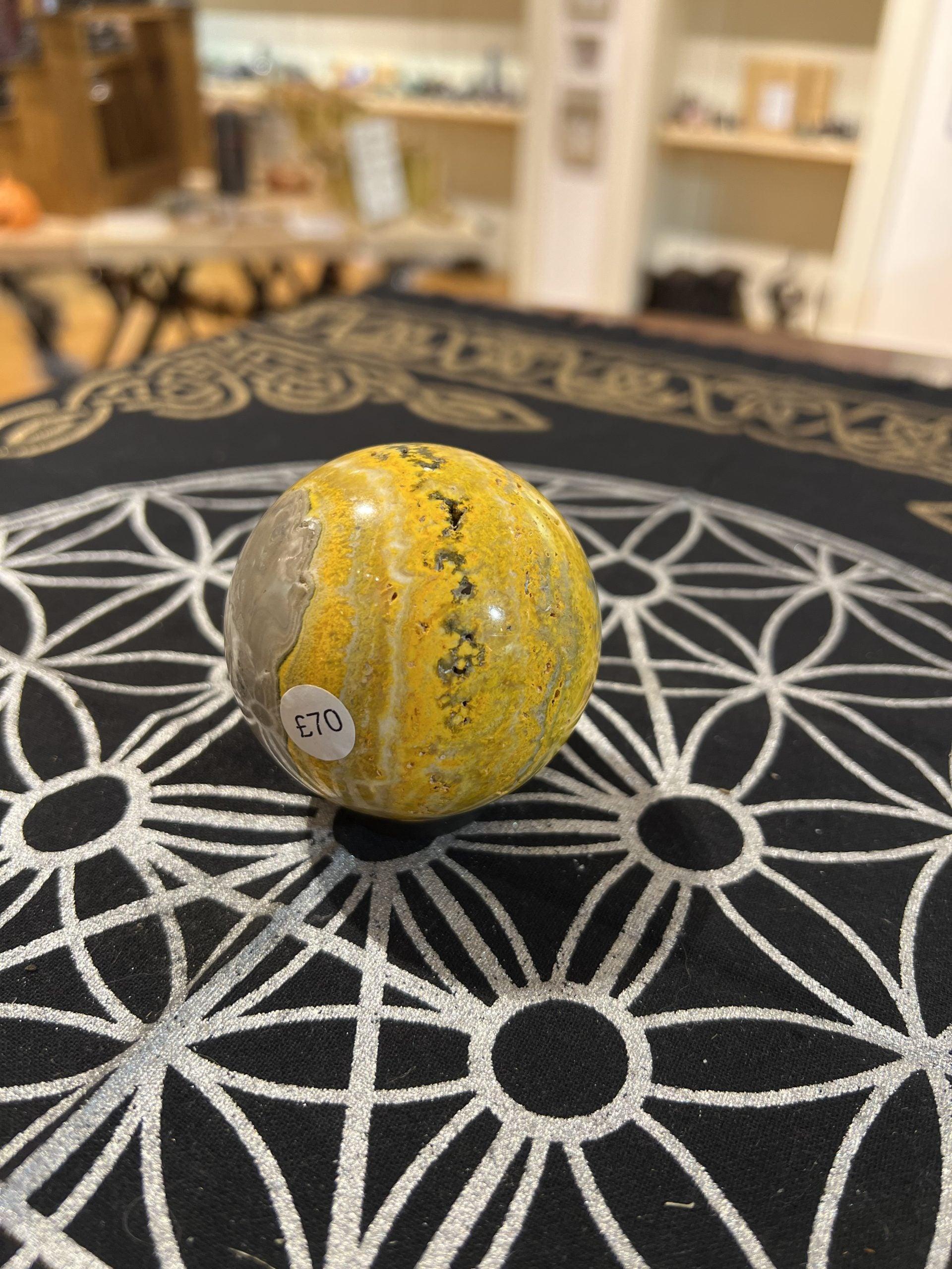 Bumble Bee Jasper Sphere (355g) - Crystals By Astraea