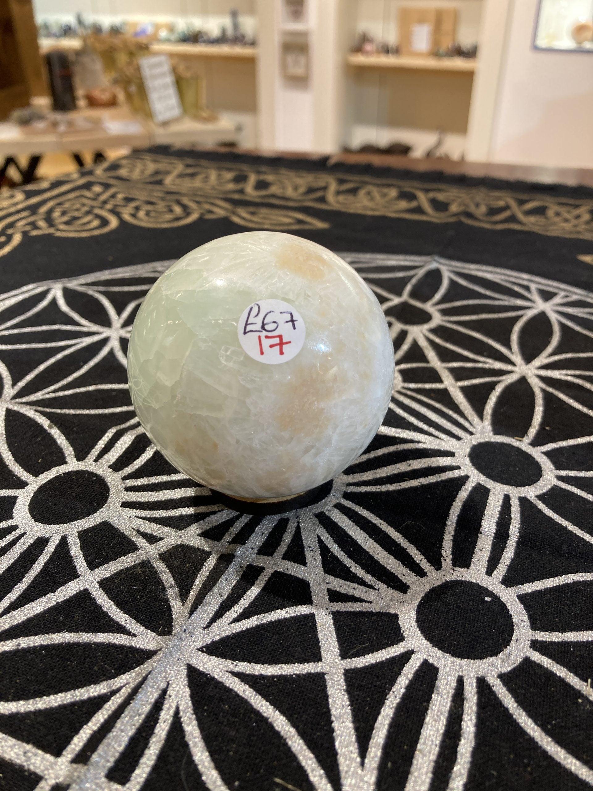 Caribbean Calcite Sphere (335g) - Crystals By Astraea