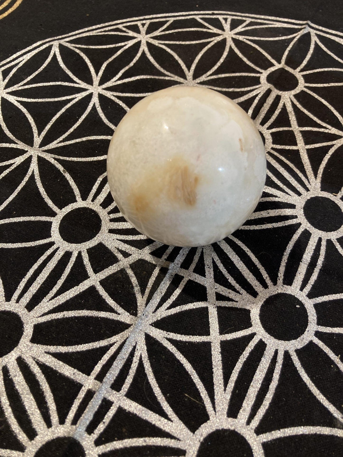 Caribbean Calcite Sphere (335g) - Crystals By Astraea