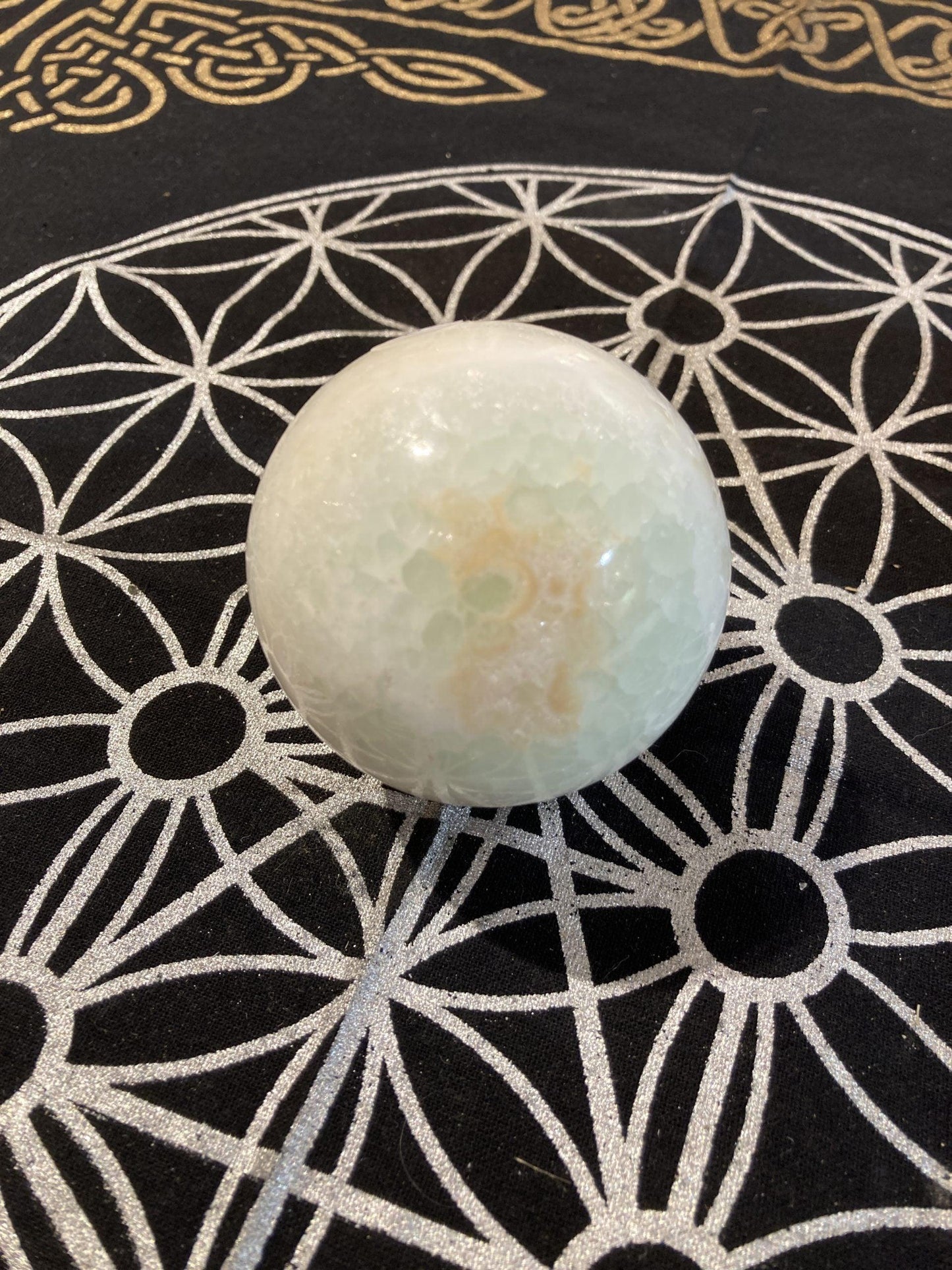 Caribbean Calcite Sphere (440g) - Crystals By Astraea