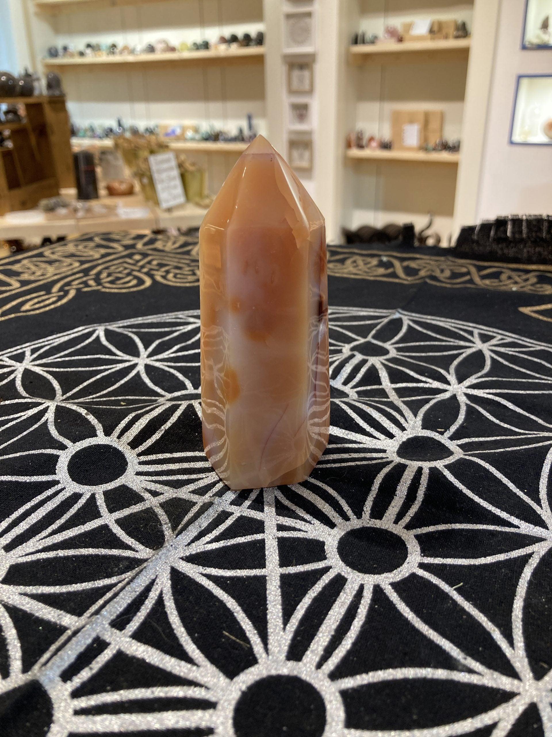 Carnelian Tower (255g) - Crystals By Astraea