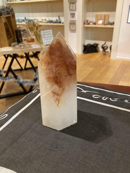 Fire Quartz Tower (690g) - Crystals By Astraea