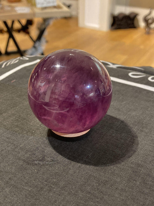 Fluorite Sphere ( Purple ) (270g) - Crystals By Astraea