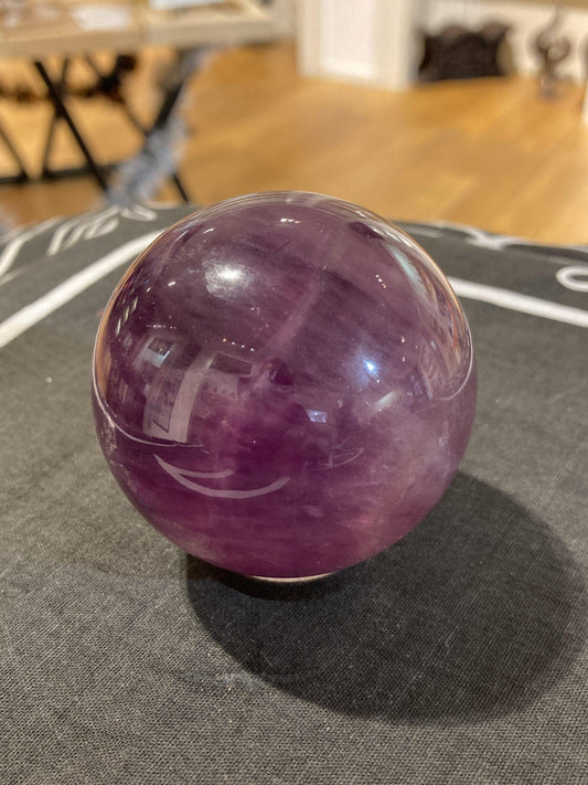 Fluorite Sphere ( Purple ) (300g) - Crystals By Astraea