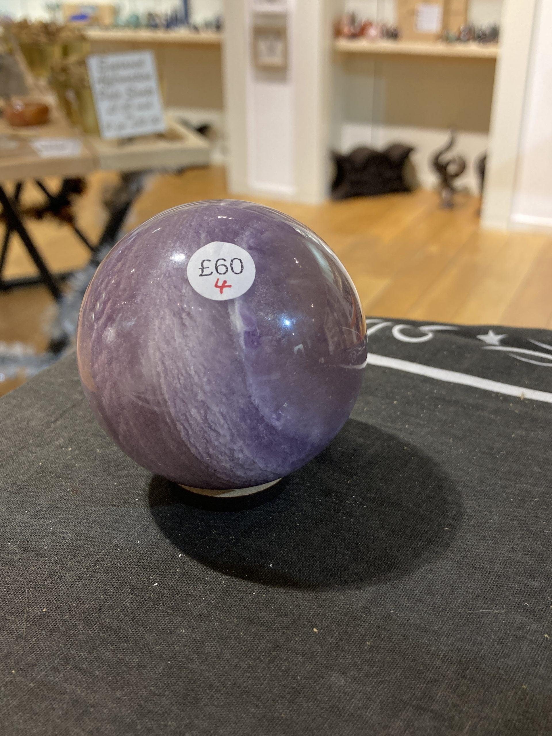 Fluorite Sphere ( Purple Silky ) (440g) - Crystals By Astraea