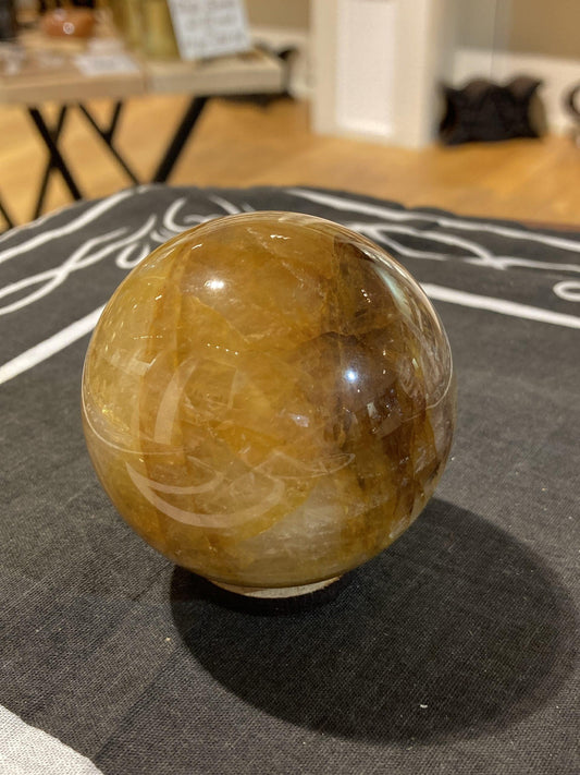 Golden Healer Sphere (295g) - Crystals By Astraea