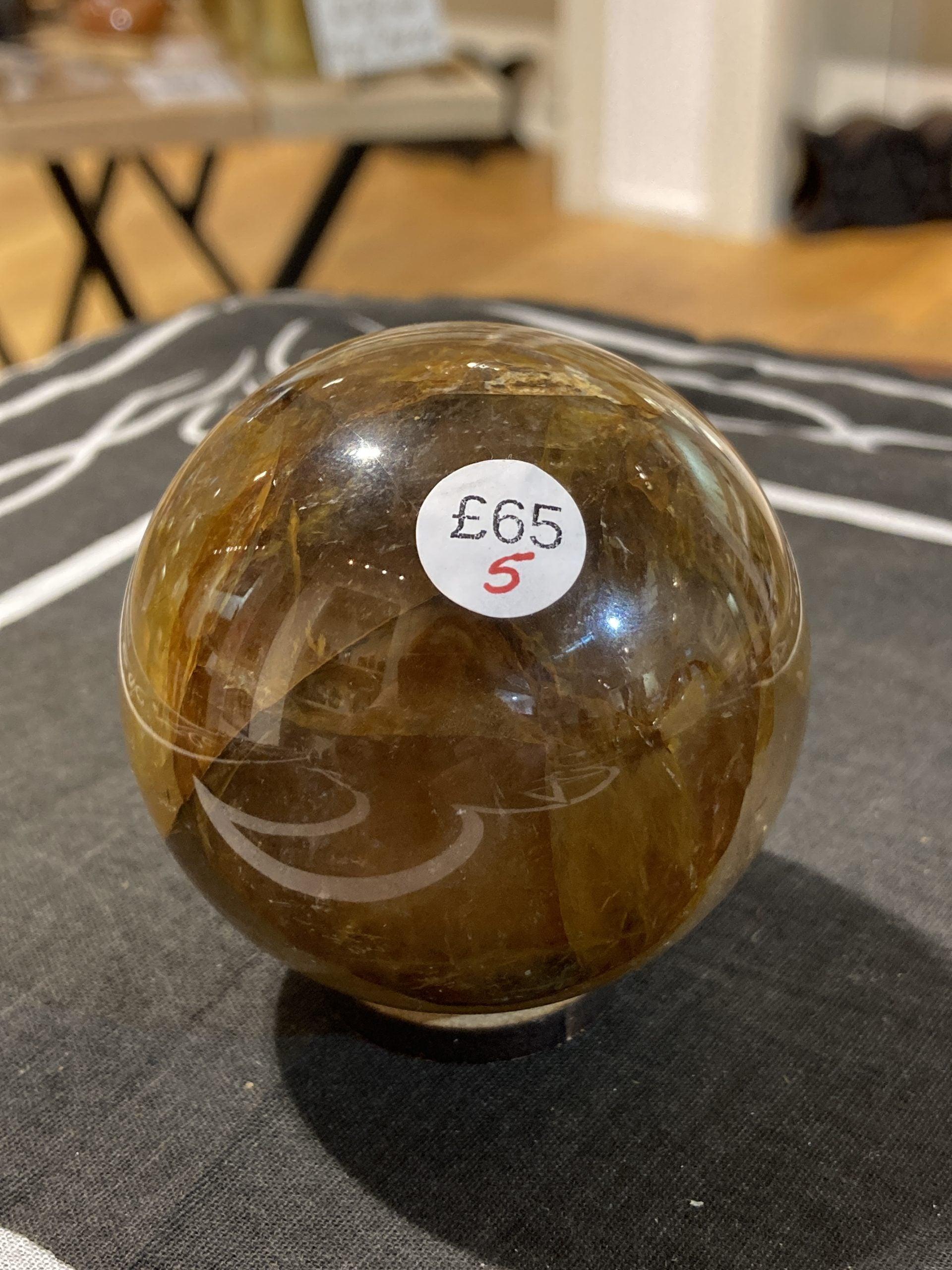 Golden Healer Sphere (325g) - Crystals By Astraea