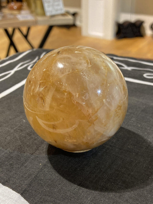 Golden Healer Sphere (365g) - Crystals By Astraea