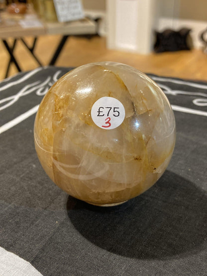 Golden Healer Sphere (365g) - Crystals By Astraea