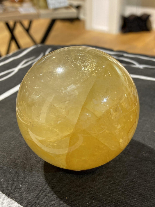 Golden Healer Sphere (390g) - Crystals By Astraea