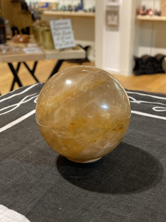 Golden Healer Sphere (400g) - Crystals By Astraea