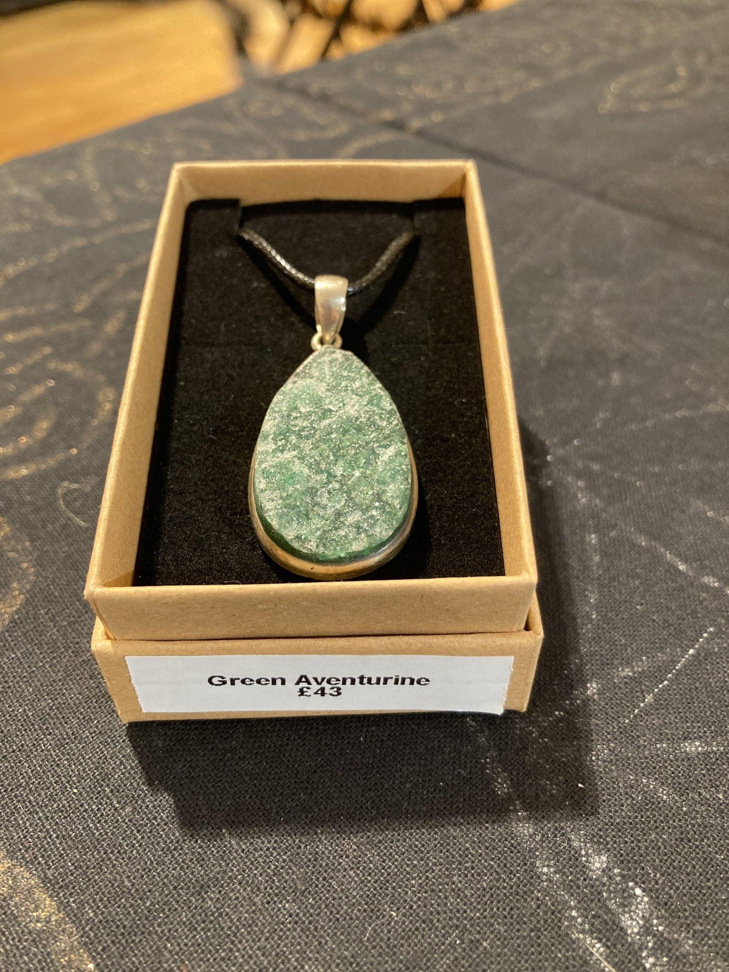 Green Aventurine Raw Pendant (Silver) - Crystals By Astraea