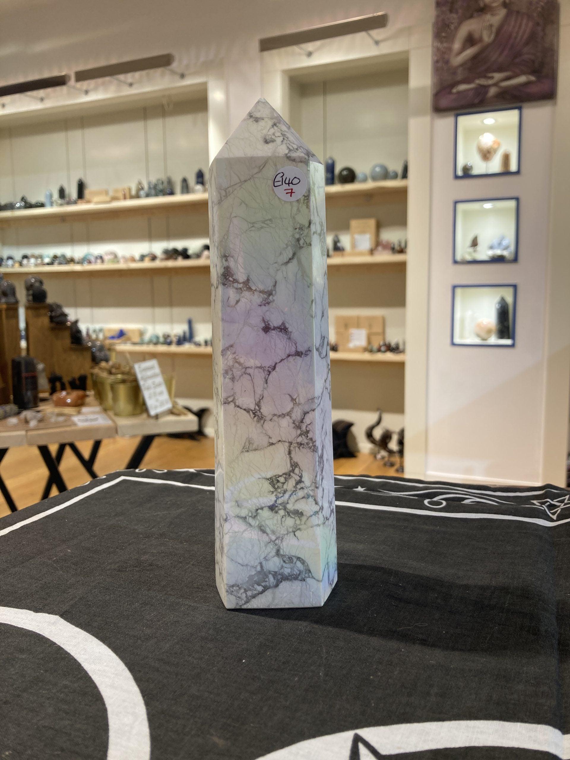 Howlite Aura Tower (1kg) - Crystals By Astraea