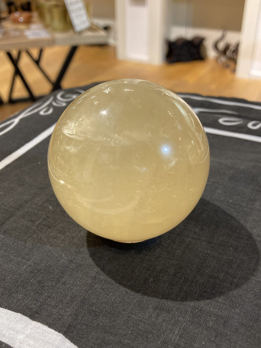 Honey Calcite Sphere (360g)
