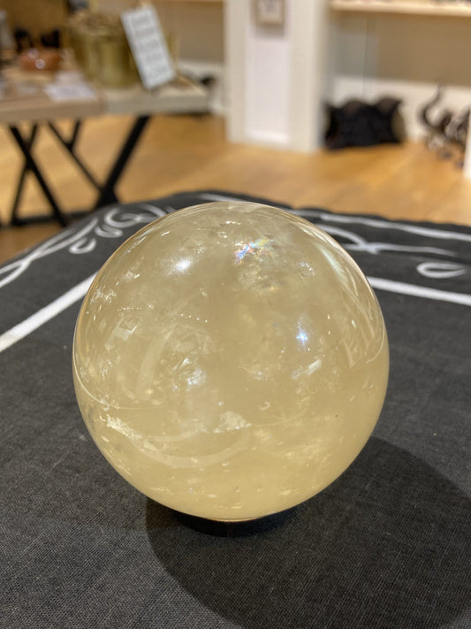 Honey Calcite Sphere (350g)