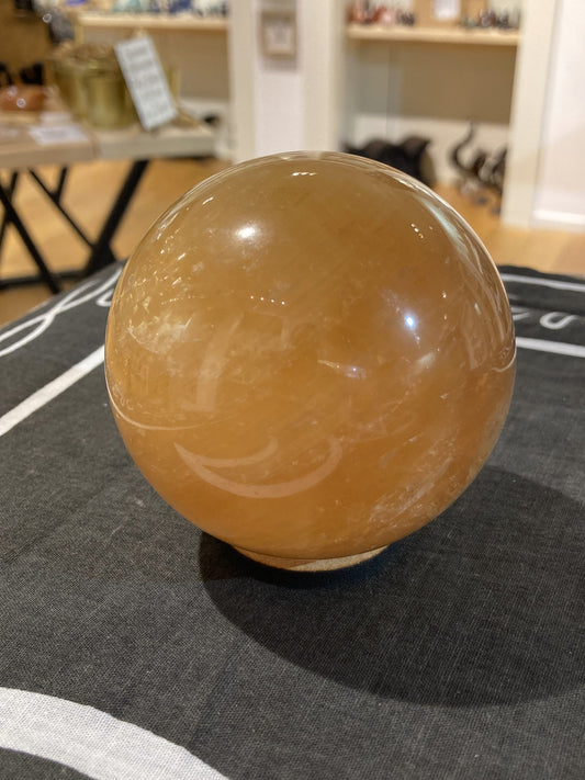 Honey Calcite Sphere (650g)