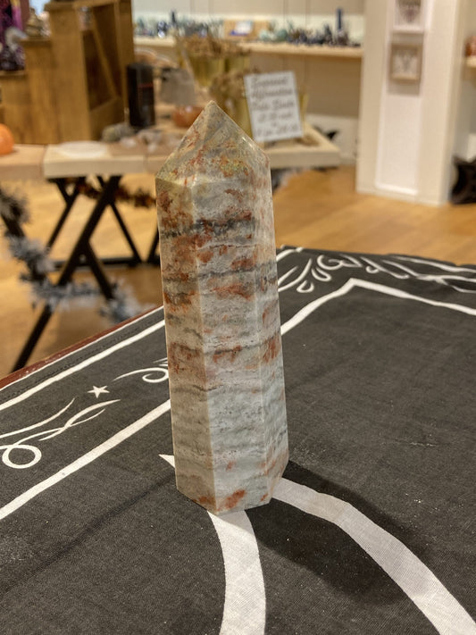 Crazy Lace Agate Tower (265g)