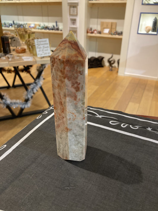 Crazy Lace Agate Tower (375g)
