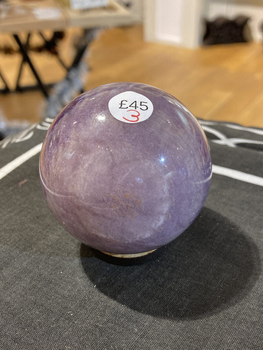 Fluorite Sphere ( Purple Silky ) (315g)