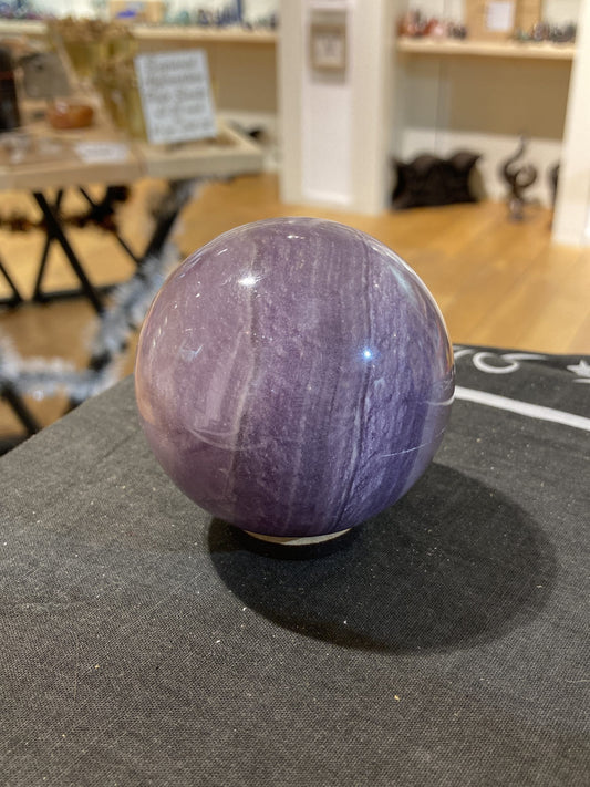 Fluorite Sphere ( Purple Silky ) (440g)