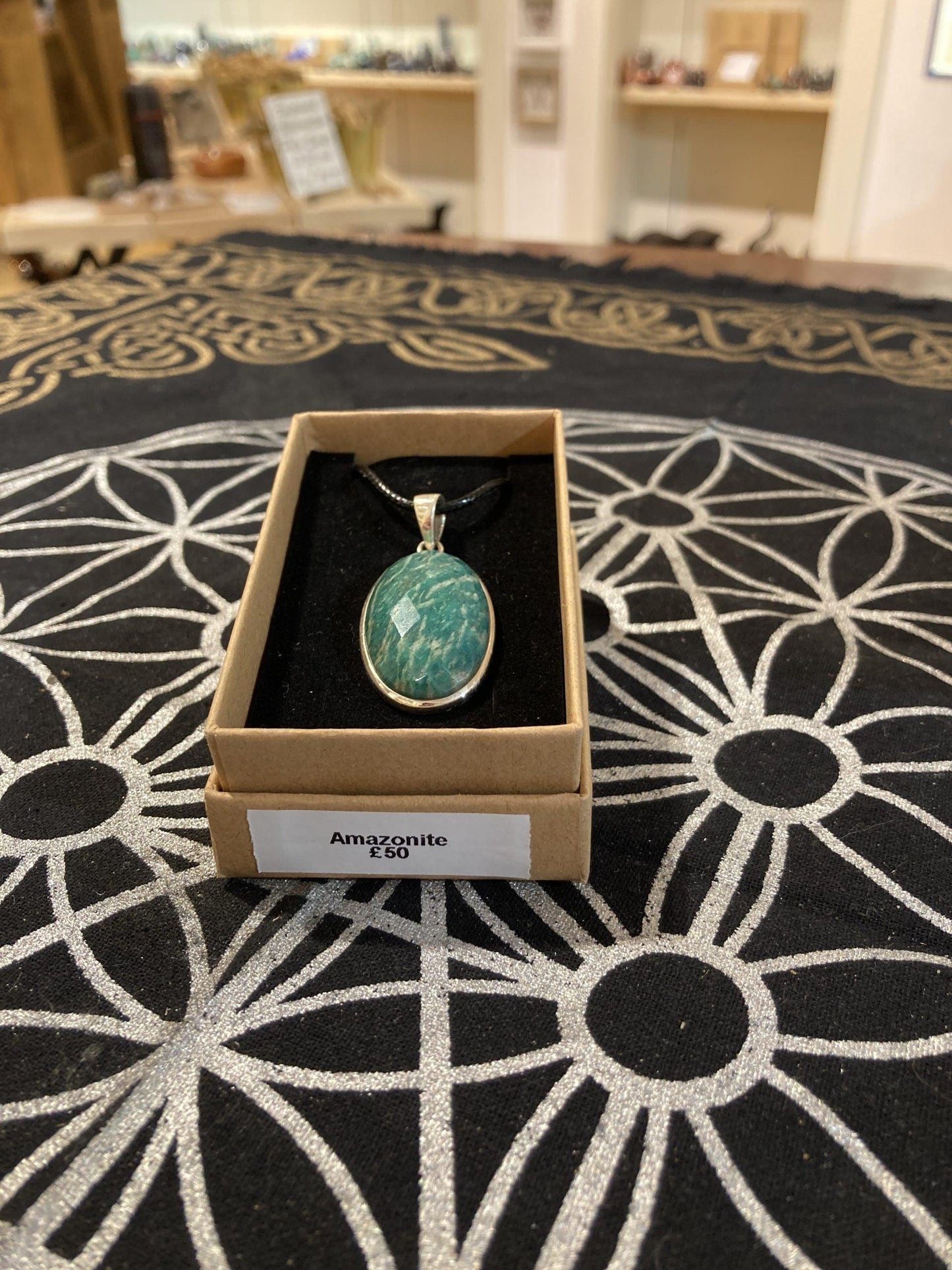 Amazonite Pendant (Silver) - Crystals By Astraea