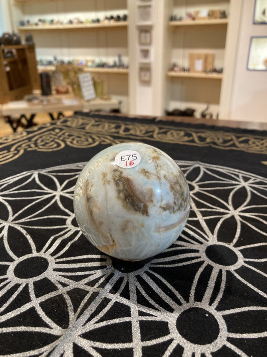 Caribbean Calcite Sphere (375g)