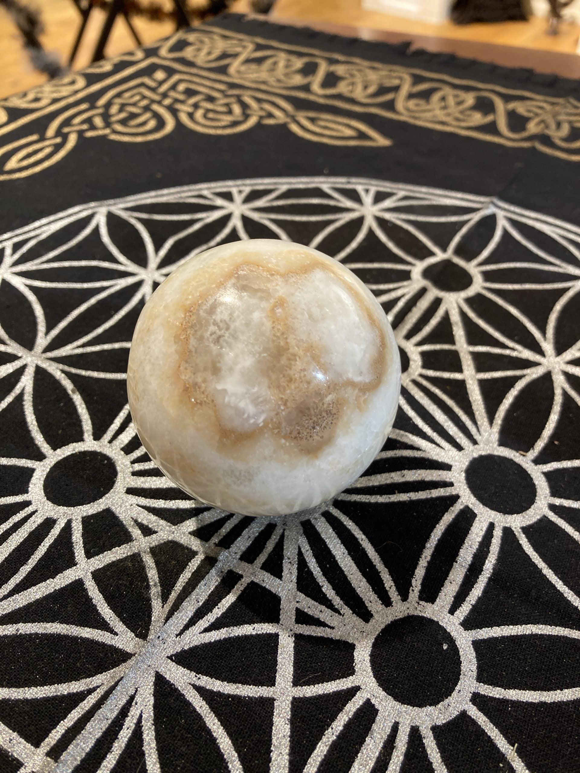 Caribbean Calcite Sphere (375g) - Crystals By Astraea