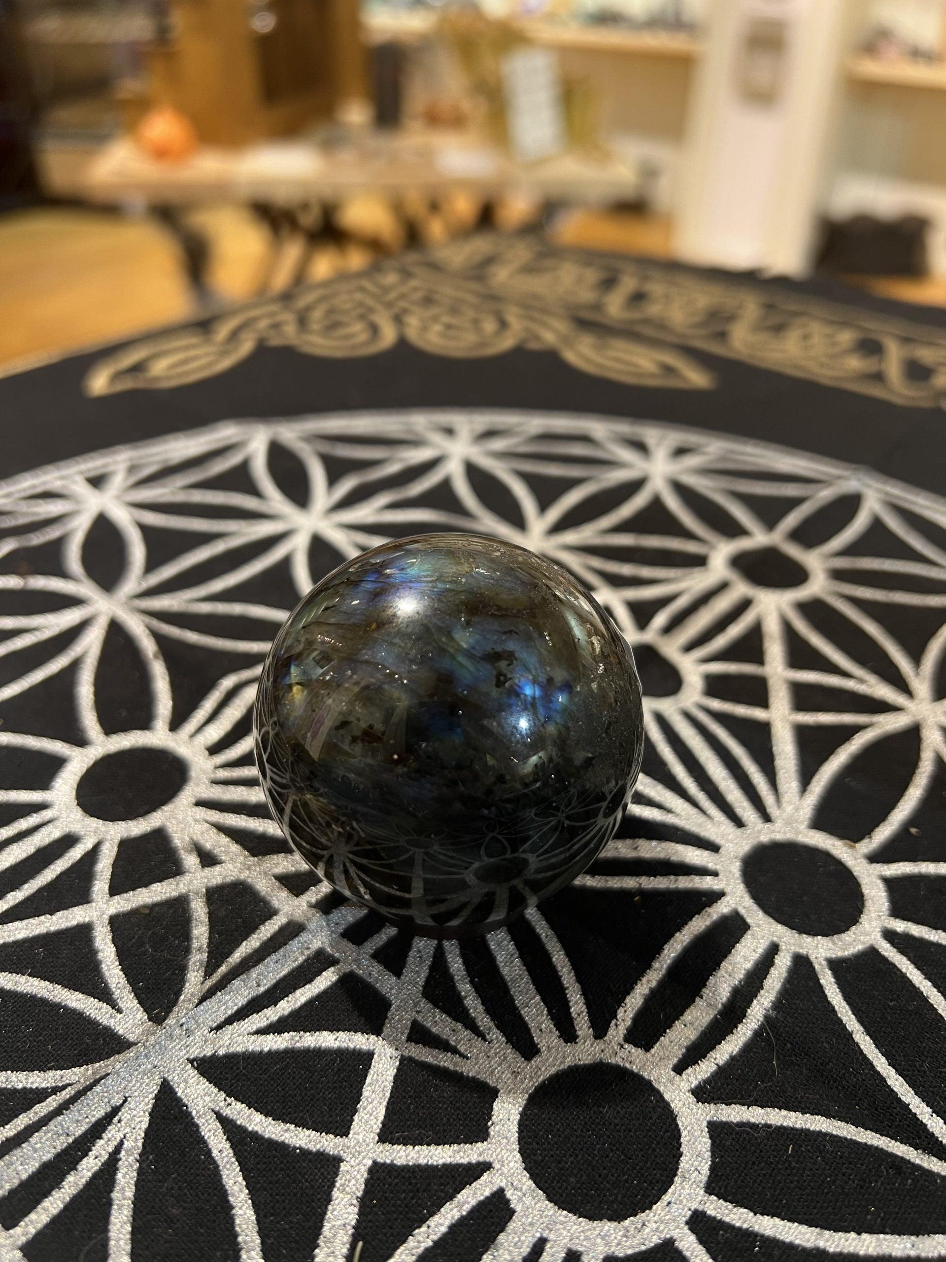 Labradorite Sphere (225g) - Crystals By Astraea