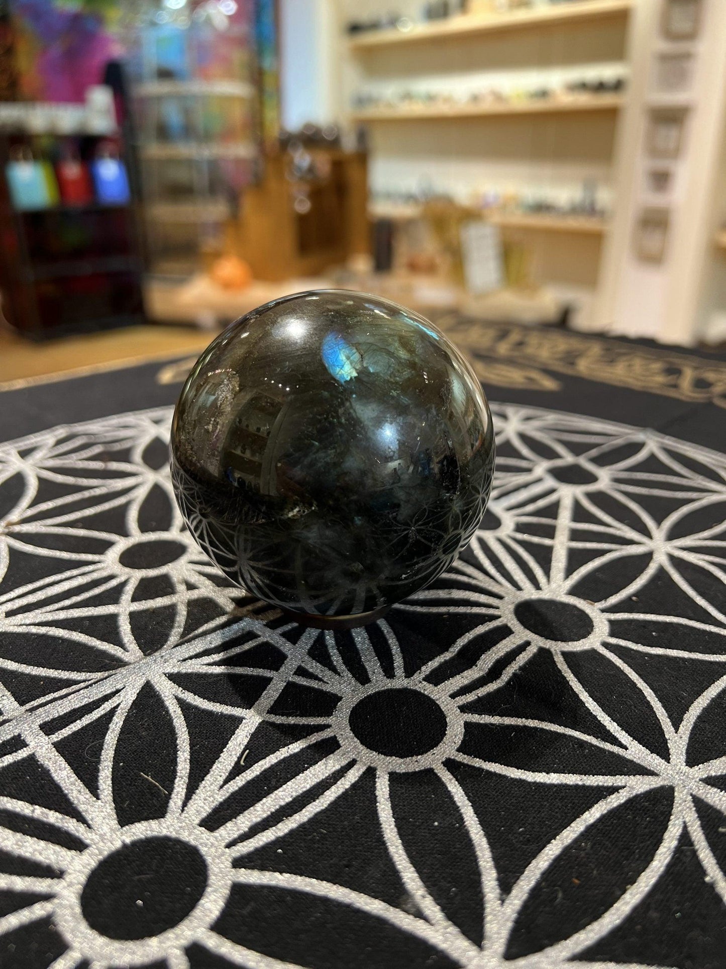 Labradorite Sphere (610g) - Crystals By Astraea