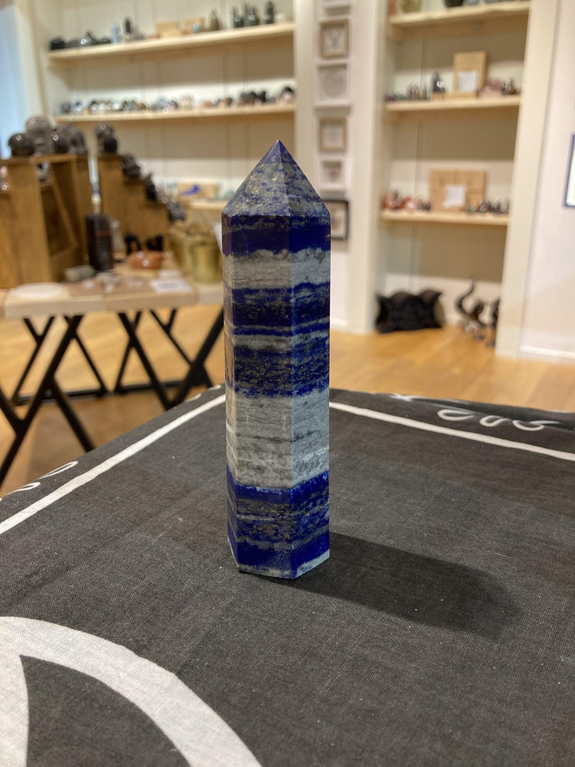 Lapis Lazuli Tower (210g) - Crystals By Astraea